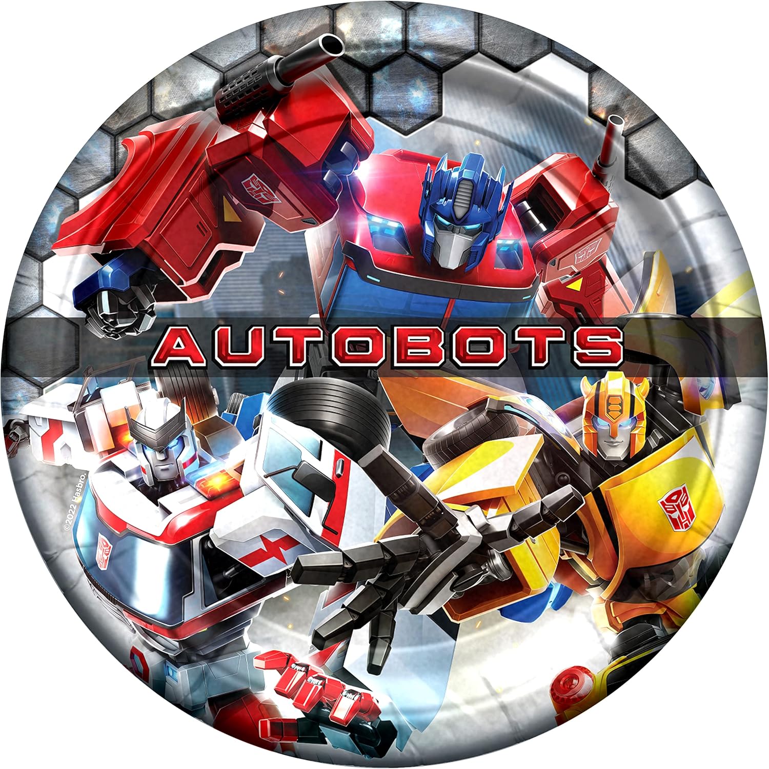 Treasures Gifted Transformers Plates 24ct 9 Inch