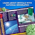 National Geographic Jumbo Glow in The Dark Crystal Growing Kit - Up to 3X Larger Than Our Standard Crystals, Crystal Growing STEM Science Kit for Kids