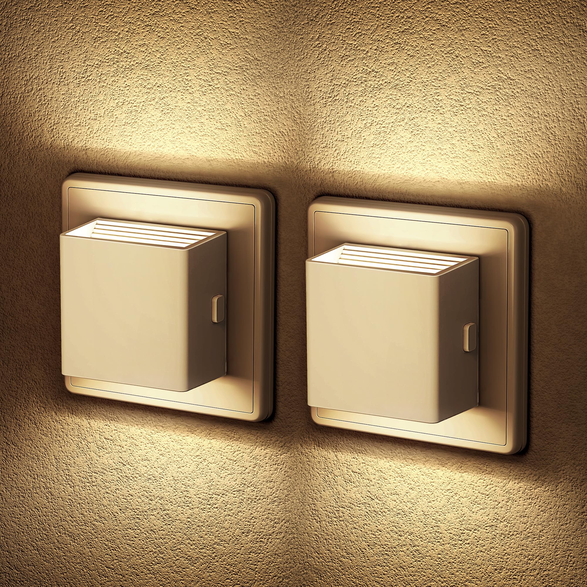 Nachtlampje voor stopcontact - Dag en Nacht sensor - 2 x zwart Nachtlampje voor stopcontact - Dag en Nacht sensor - 2 x zwart