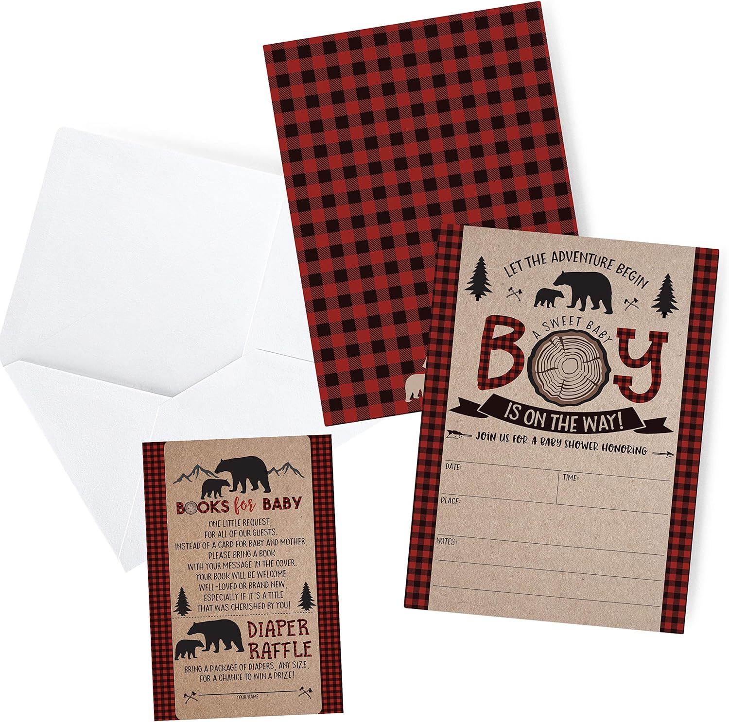invitations lumberjack bear baby shower Lumberjack Baby Shower Invitations, Boy Baby Shower Cameroon Ubuy