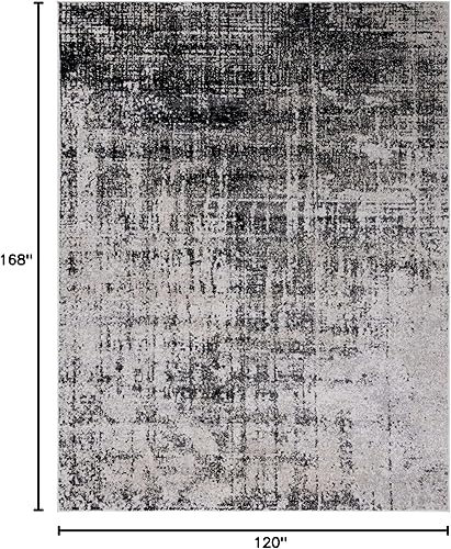 Miniatura 173 de SAFAVIEH Adirondack Collection Tapete de área XL, 12 x 15 pies, color crema y dorado, diseño abstracto moderno, no desprende pelusa y de fácil