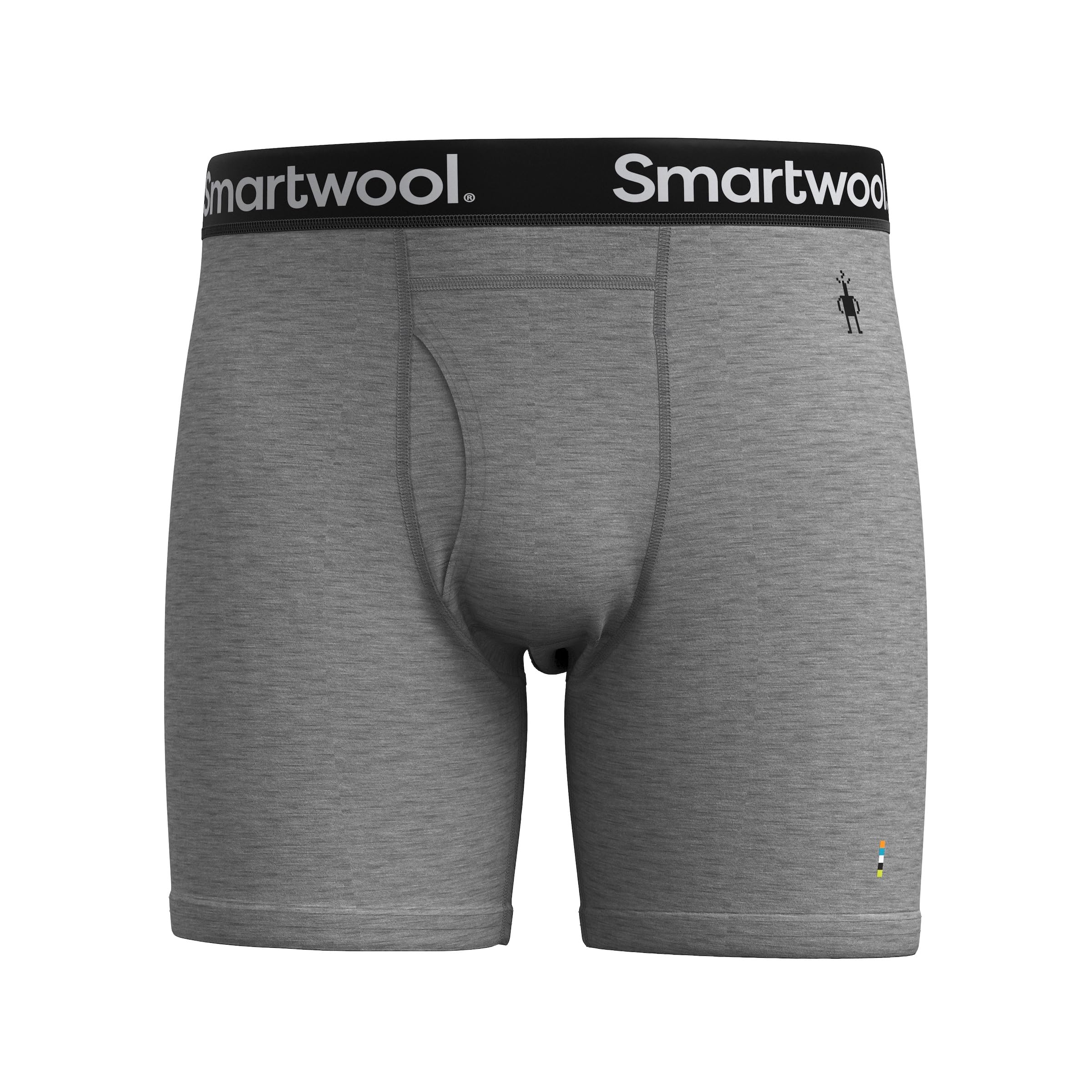 Smartwool Mens Merino Boxer Brief, Light Gray Heather, M EU