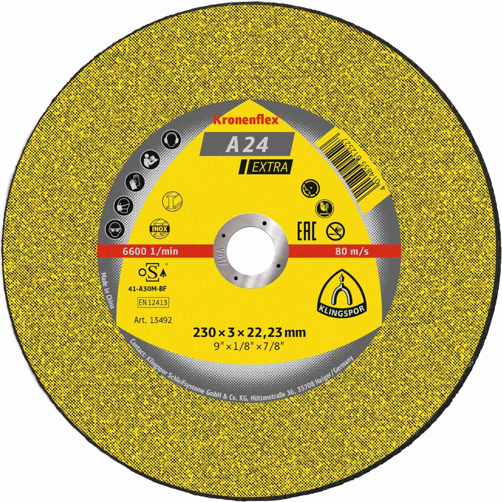 A 24 EX - Discos de corte rectos (25 unidades, 230 x 3 x 22,23 mm)