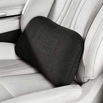 Big Hippo Lumbar Support Pillow for Car & Office Chair - Memory Foam Back Cushion for Lower Back Pain Relief, Ergonomic Back