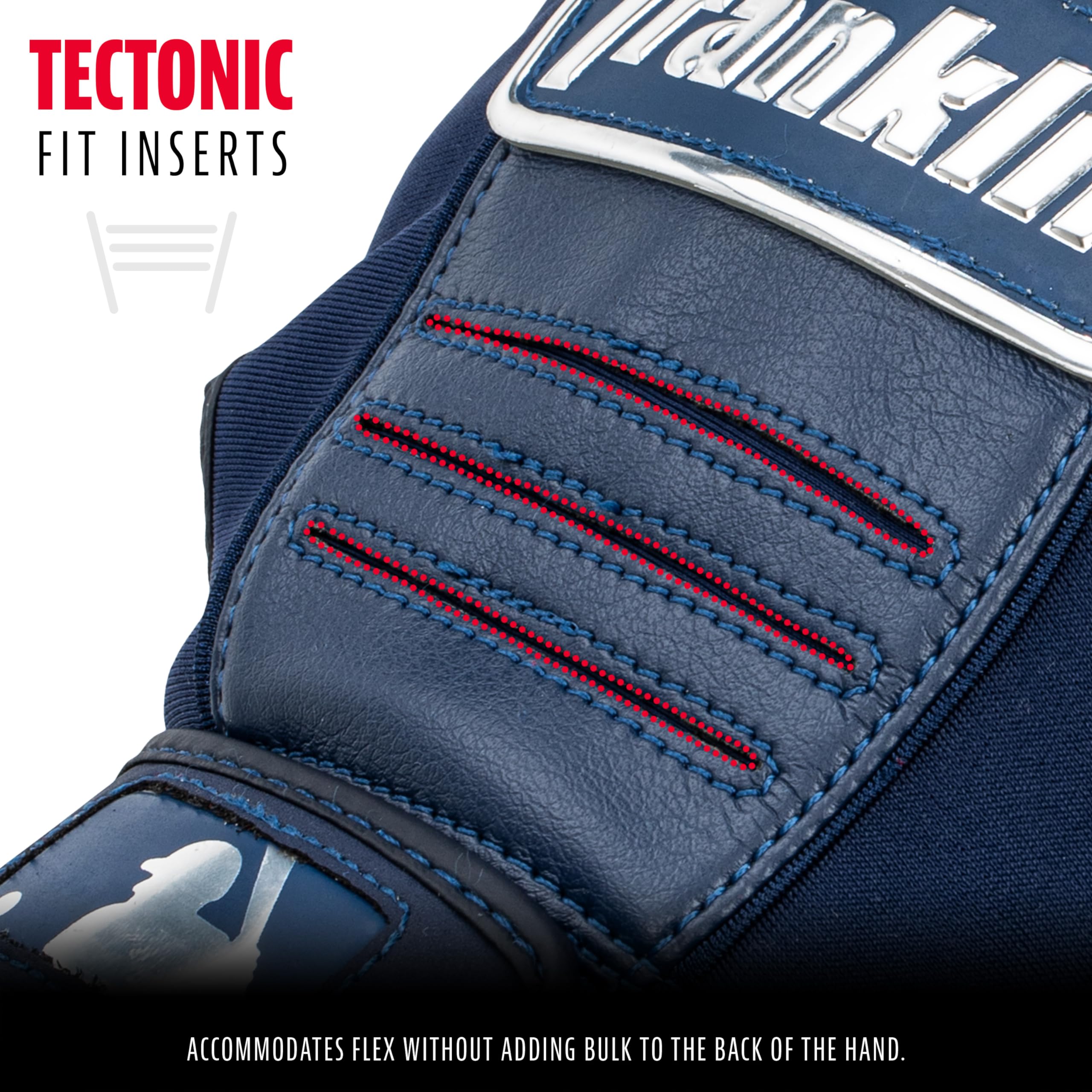 Gants De Baseball Franklin CFX Pro – Jeunesse – Taille M – Bleu Marine/chrome