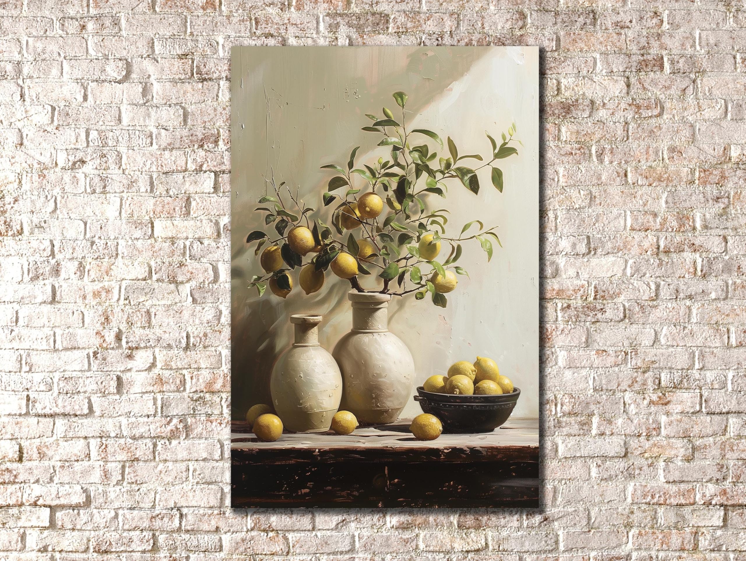 Impression sur toile de type nature morte rétro pour mur - 8