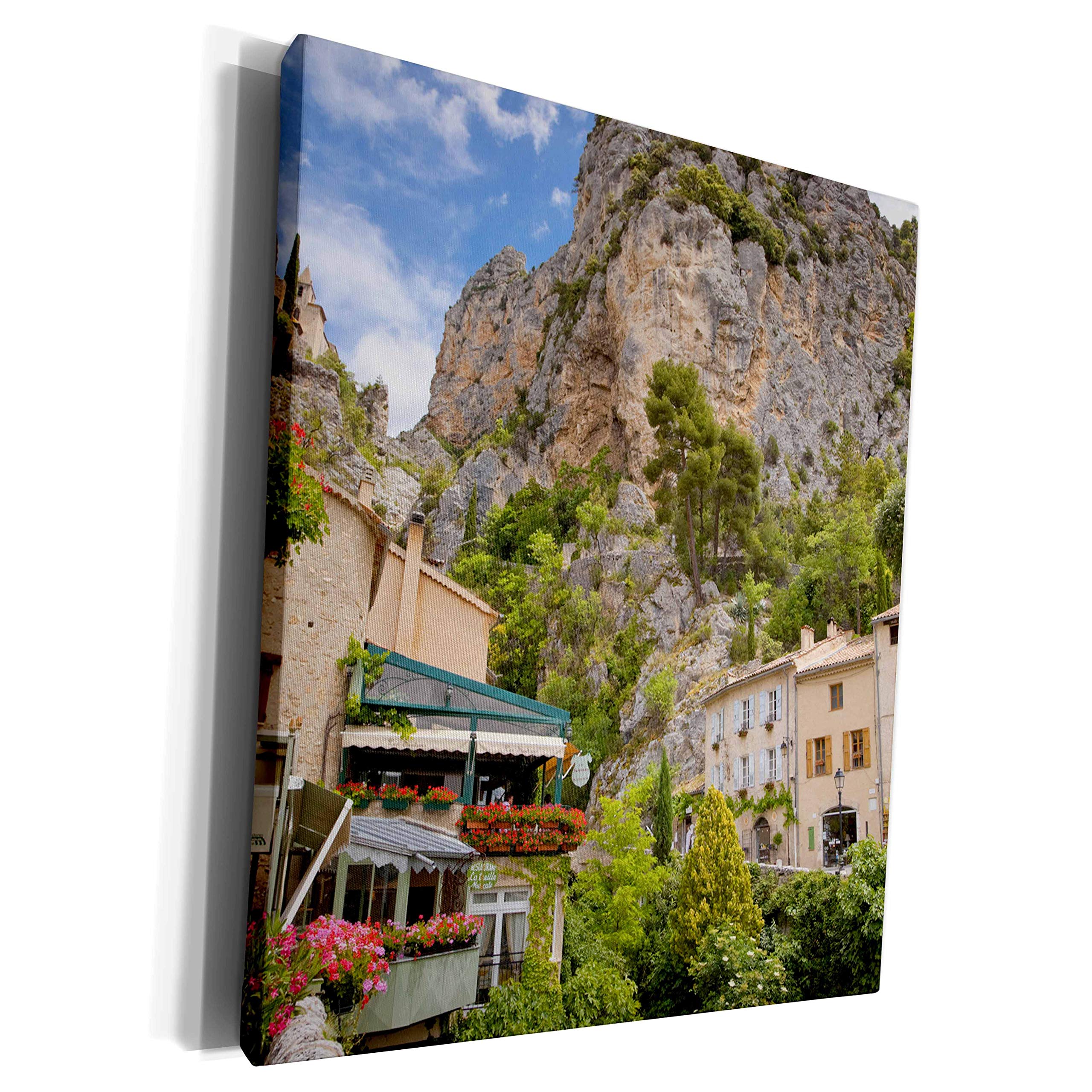 3dRose Museum Grade Canvas Wrap - France, Provence, Moustiers-Ste-Marie, cliff tower - EU09 BJA0139 - Jaynes Gallery Provence