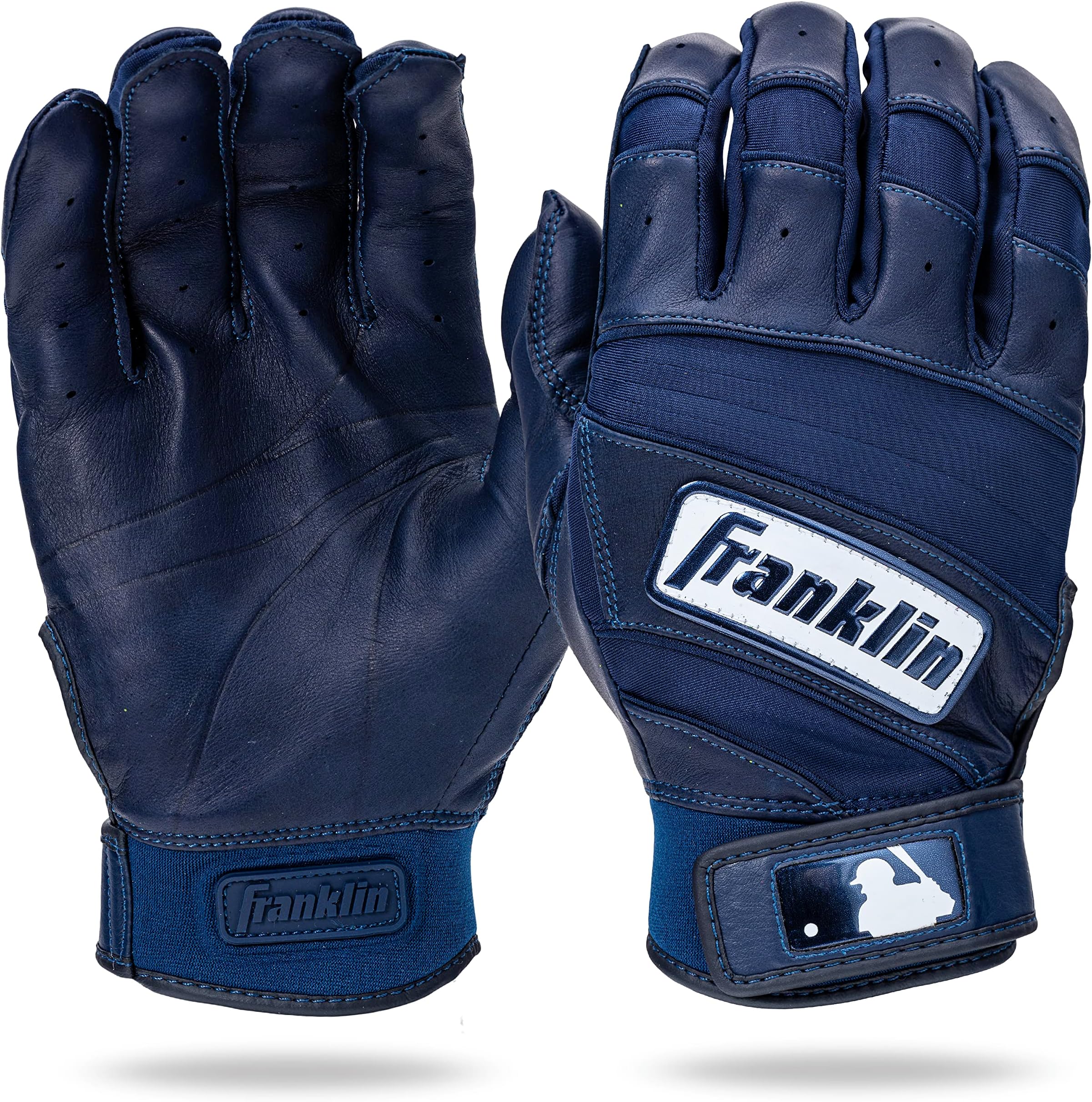 Franklin Sports MLB Baseball Batting Gloves - Natural II Batting Gloves for Baseball + Softball - Adult Batting Glove Pairs