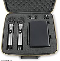 Vista 2 de USA Gear Funda para micrófono, micrófonos inalámbricos y sistemas rígidos, compatible con JBL Wireless, Sennheiser E 835, Tonor y más