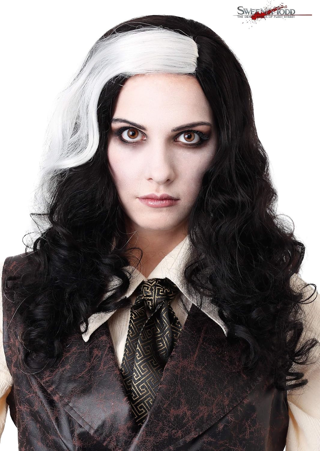 Fun Costumes Long Sweeney Todd Women's Wig Standard