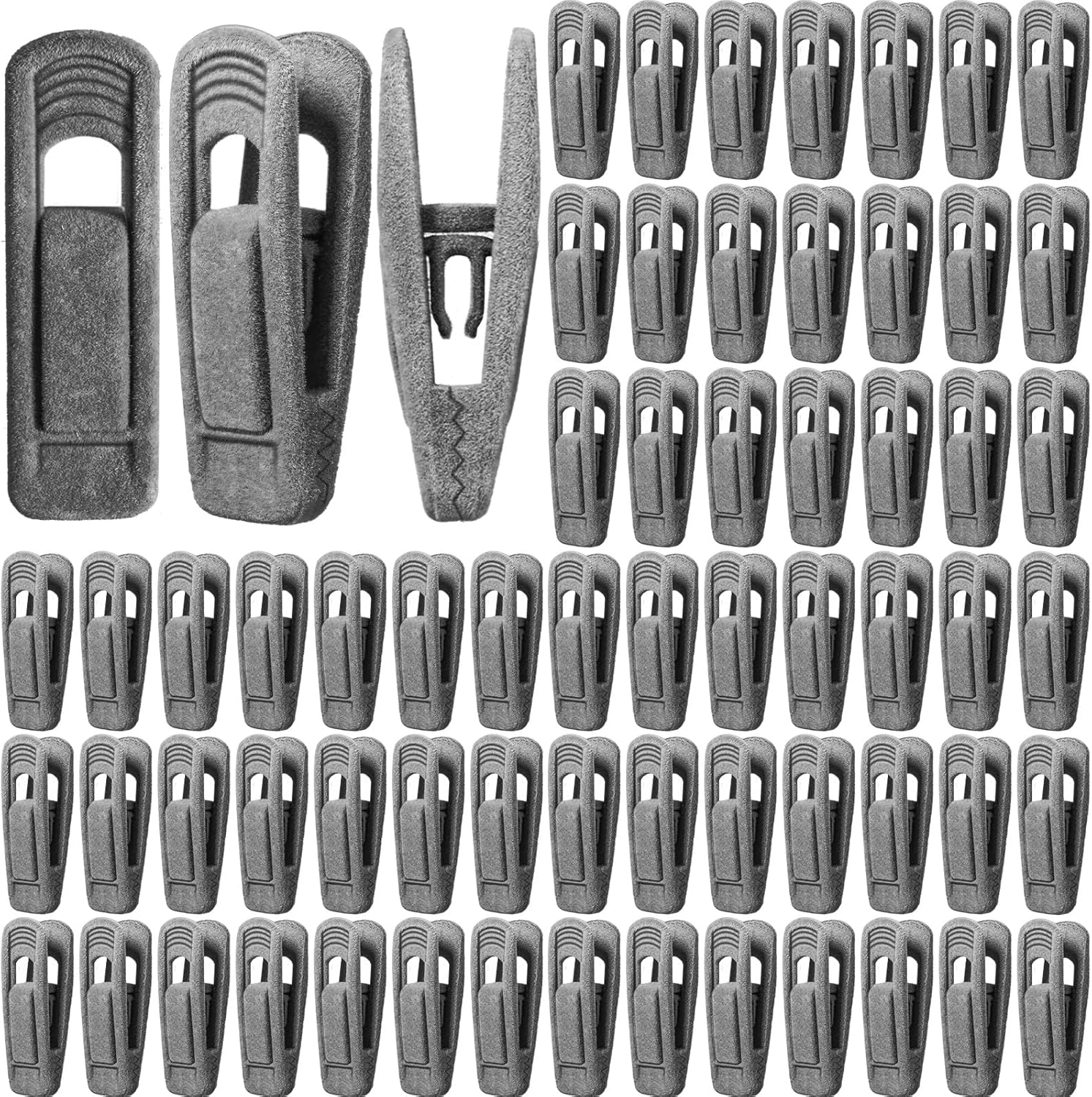 Irenare 120 Pcs Velvet Hangers Clips Strong NonSlip Velvet Pants Hangers Clips Baby