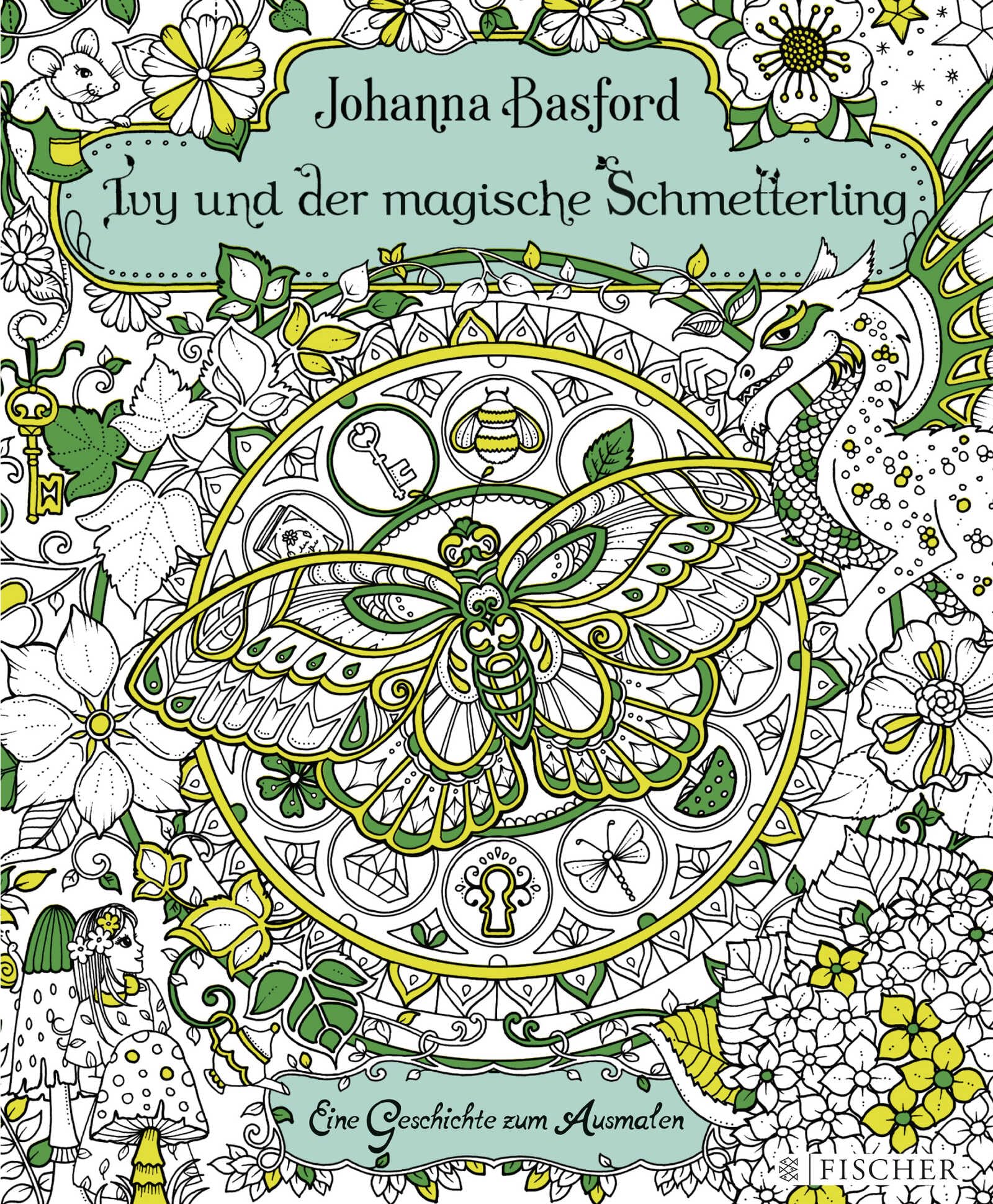 Ivy und der magische Schmetterling: Eine Geschichte zum Ausmalen