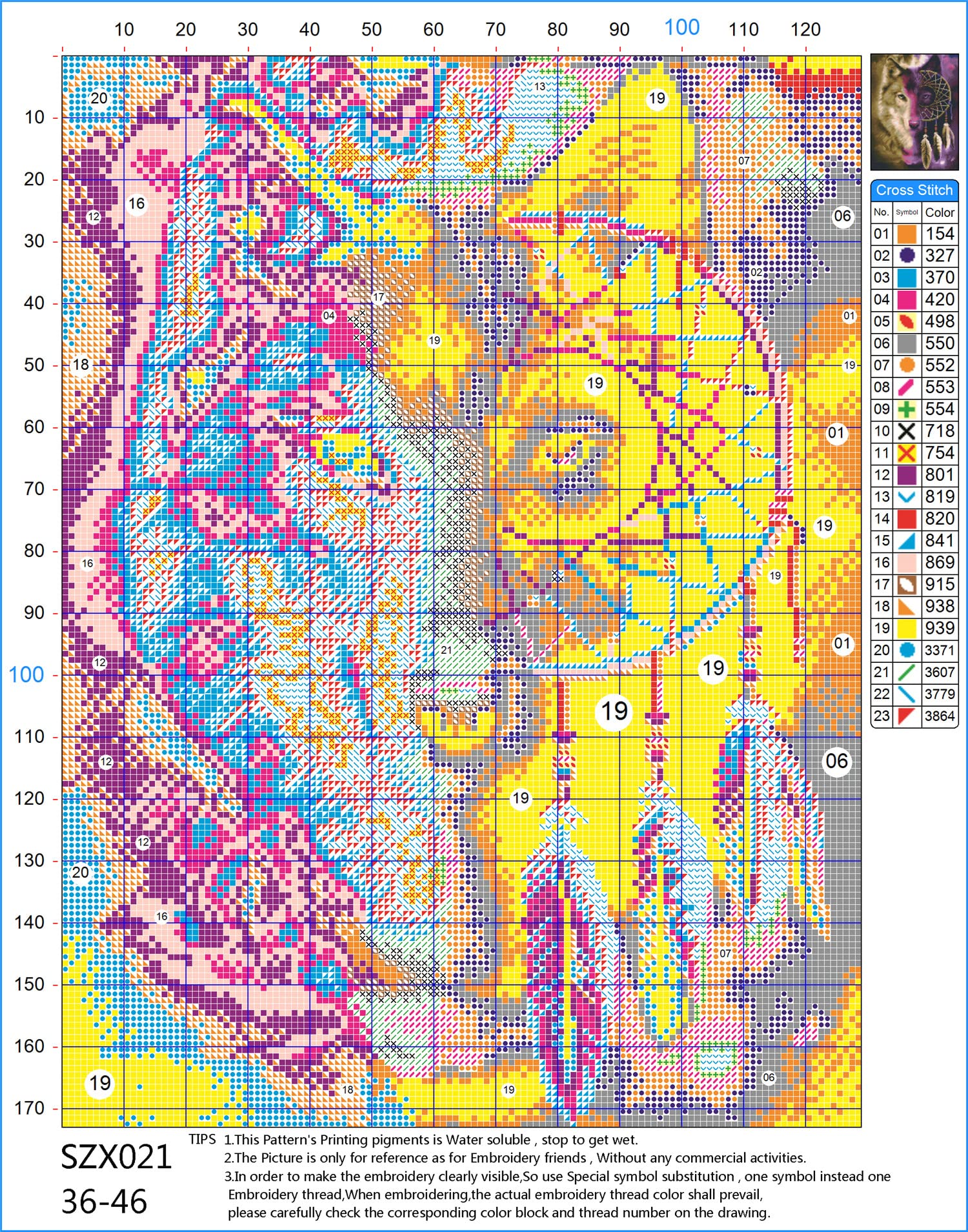 Meecaa Cross Stitch Kits 11 Count Stamped, Birds Singing