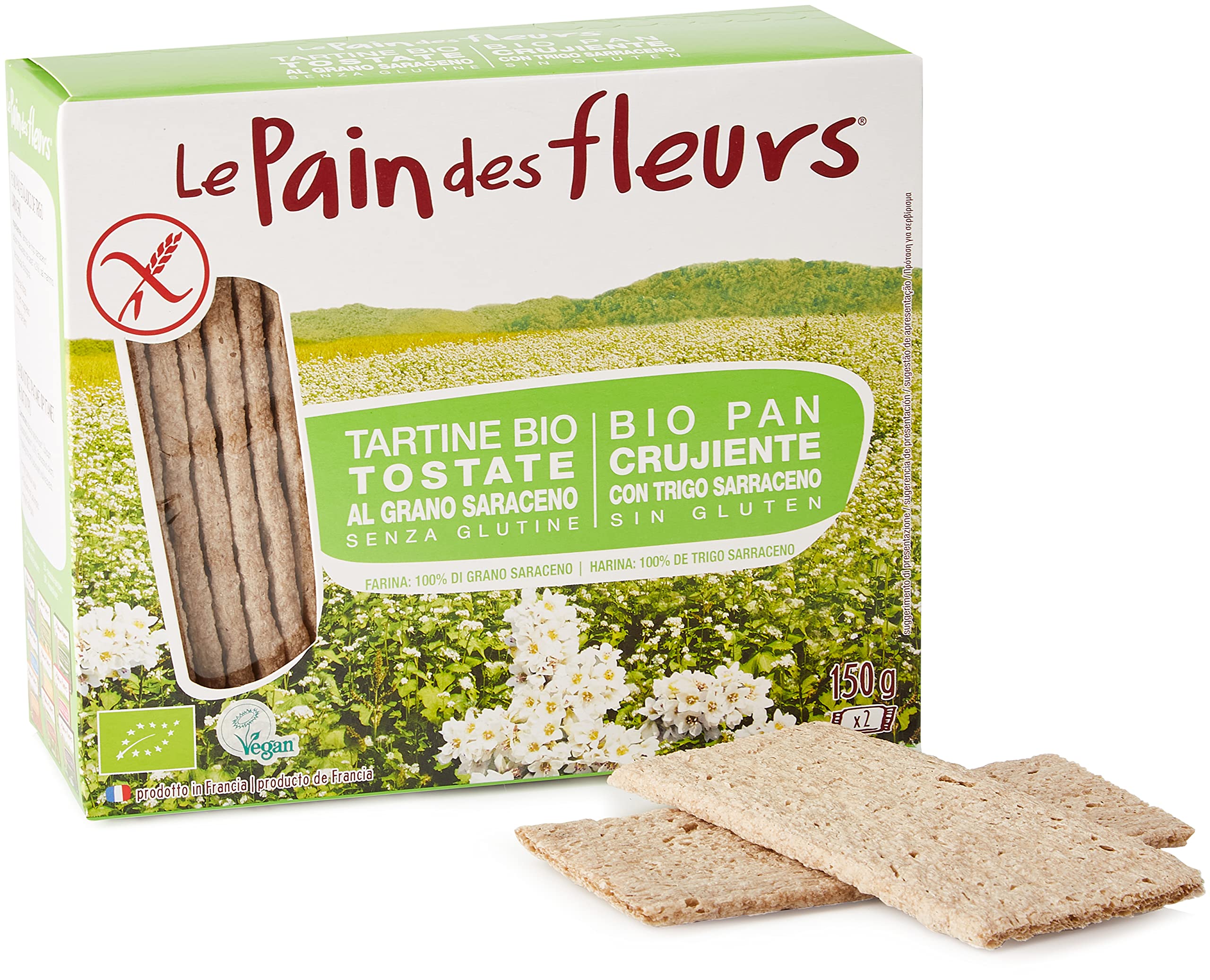 Le Pain des Fleurs KI GROUP SpA Priméal Tartine Al alforfón Orgánica 150 g