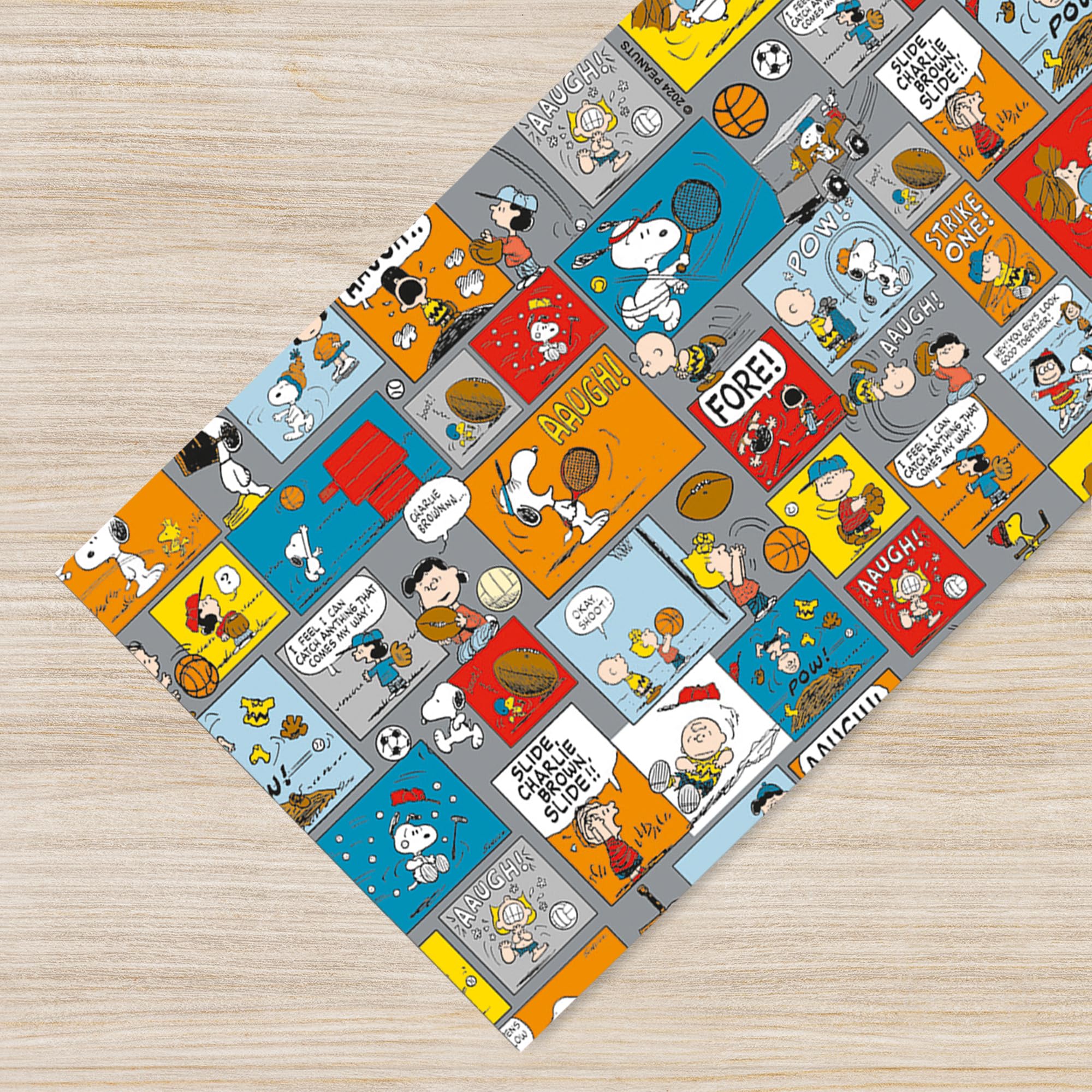 IlGruppone Tappeto Peanuts Cucina Originali Antimacchia e Antiscivolo Made in Italy Passatoia Multiuso Corridoio Soggiorno Lavabile in Lavatrice - Comics - 50x350cm