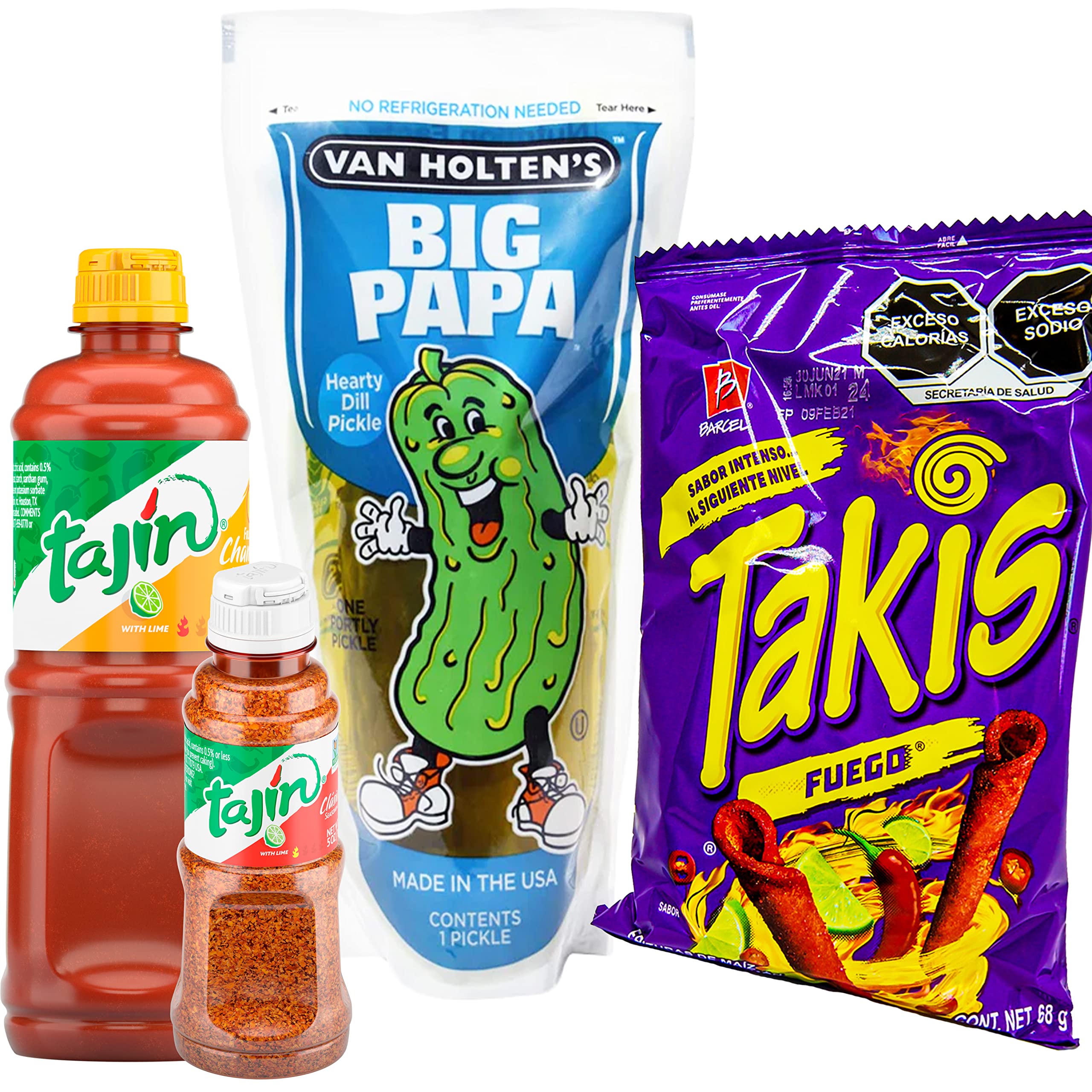 Buy Tajin Big Papa Pickle Kit Tajin Seasoning & Chamoy, Van Holtens