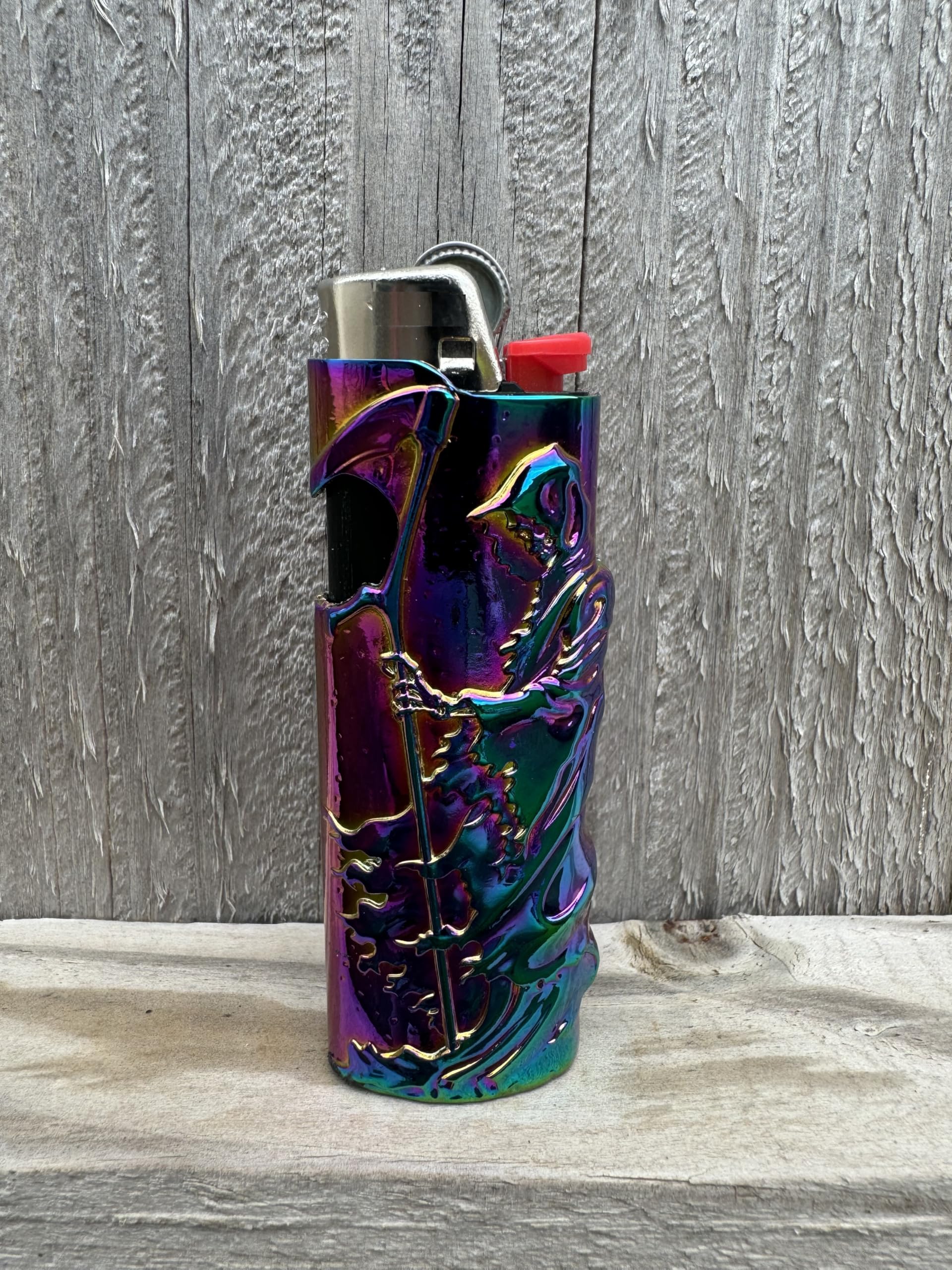 Amazon.com: Rainbow Reaper Death Metal Lighter Case Cover