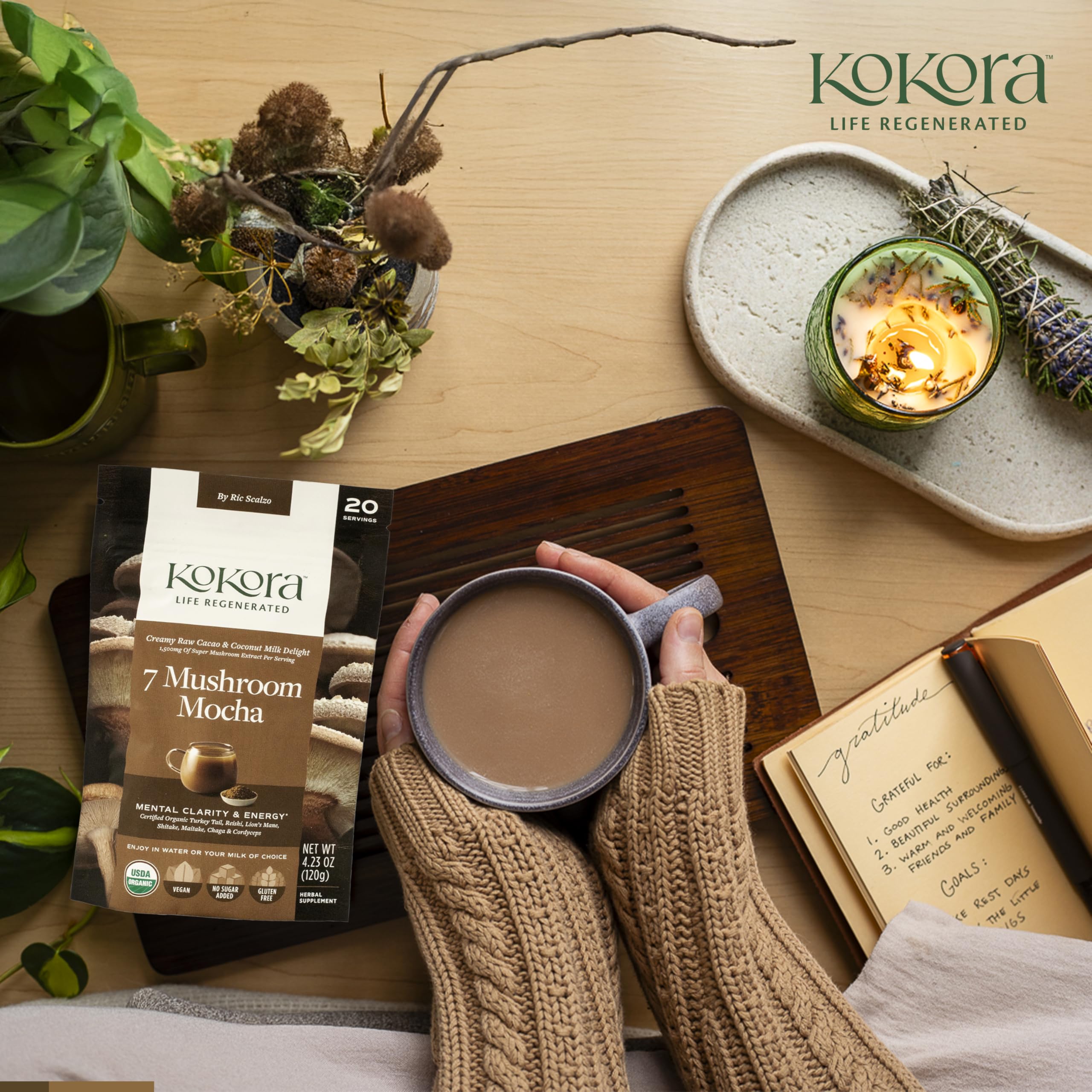 Amazon.com: kokora 7 Mushroom Mocha - Energizes & Promotes Mental
