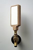 Vista 4 de Mango de grifo de café de cerveza con pizarra de tiza negra personalizable de 2 x 4 o pizarra blanca de borrado en seco. Funciona en todos