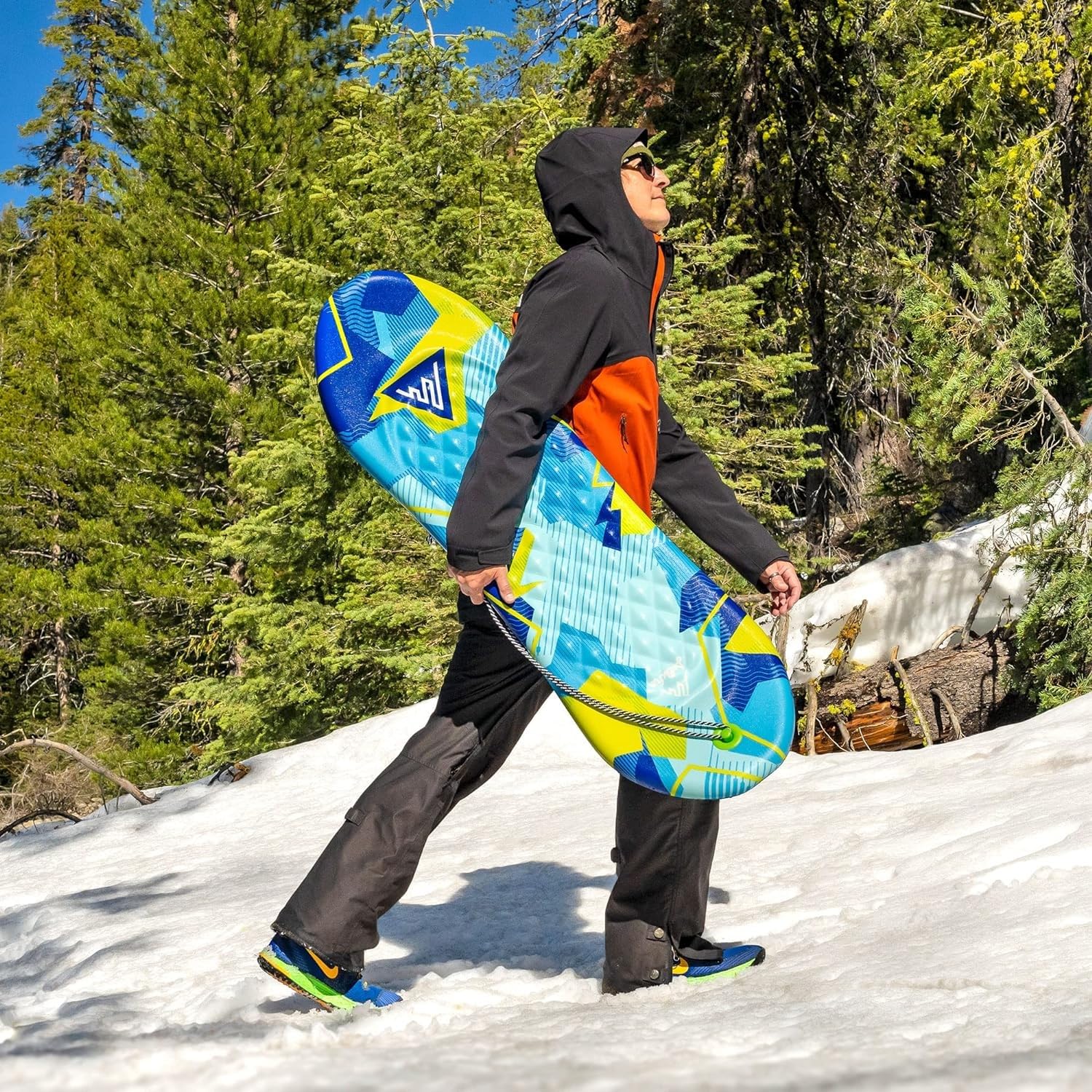 Artikfun Premium Foam Snowboard Sled Tow Rope And Handle