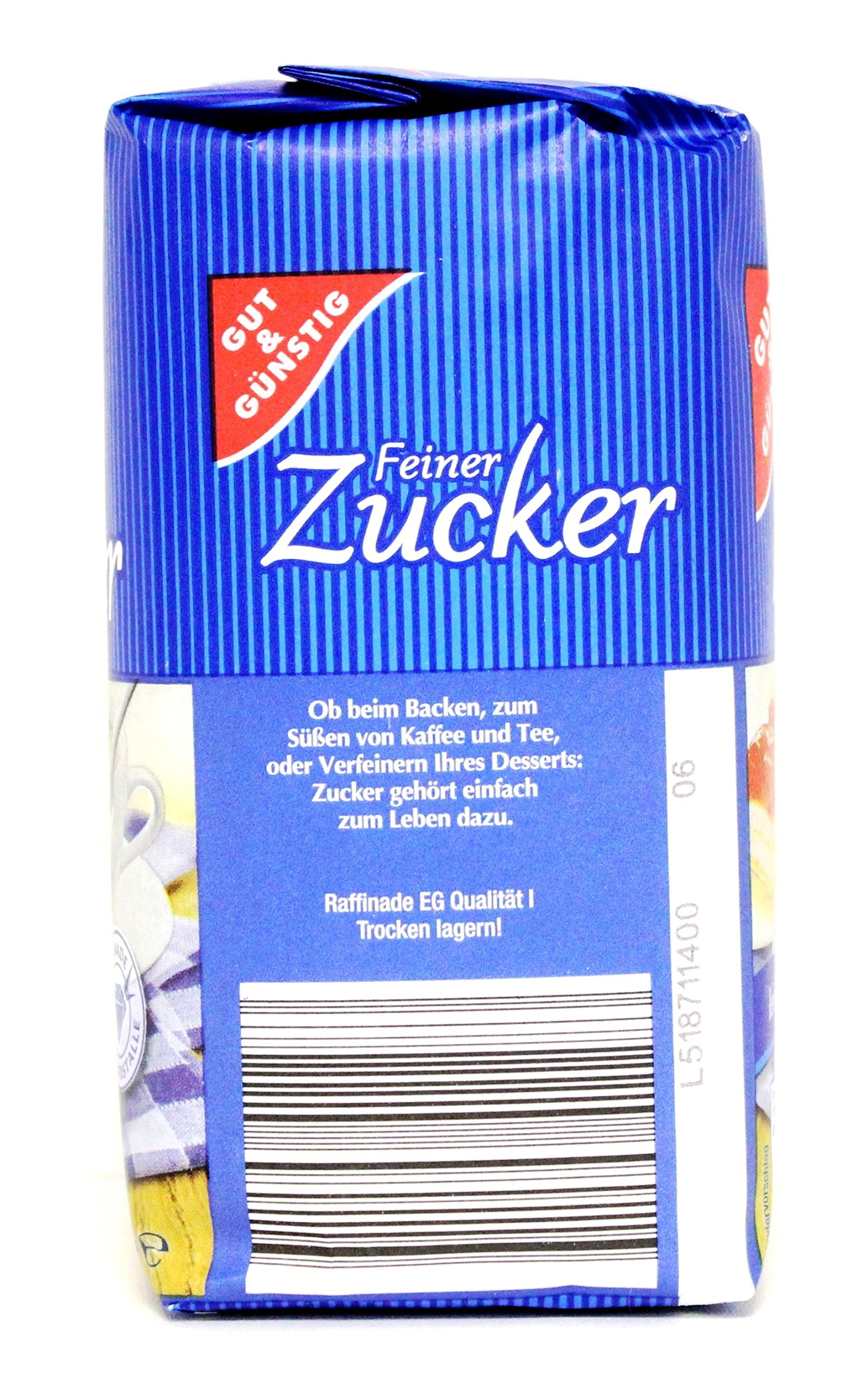 Gut & Günstig Feiner Zucker, 10er Pack (10 x 1kg)