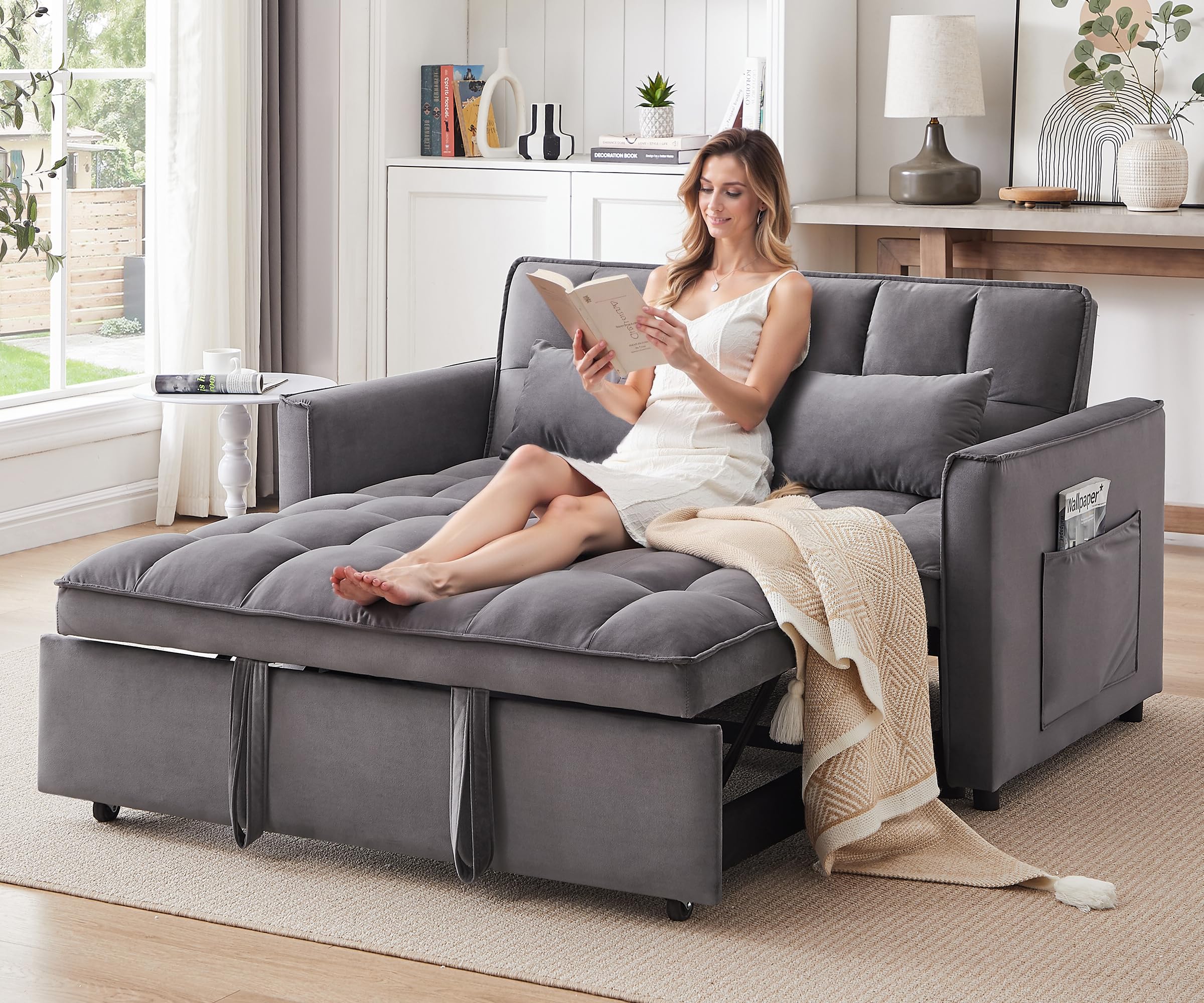 3 in 1 Convertible Sleeper Sofa Bed