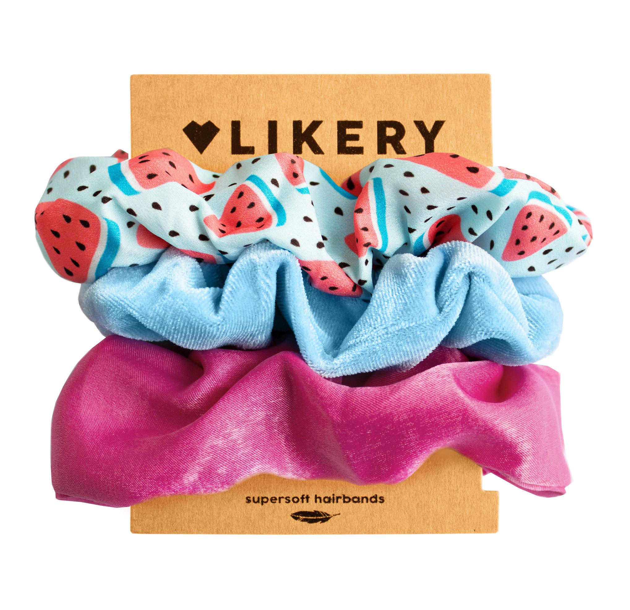 Super Soft LIKERY Scrunchies, Melon cooler - Image 2