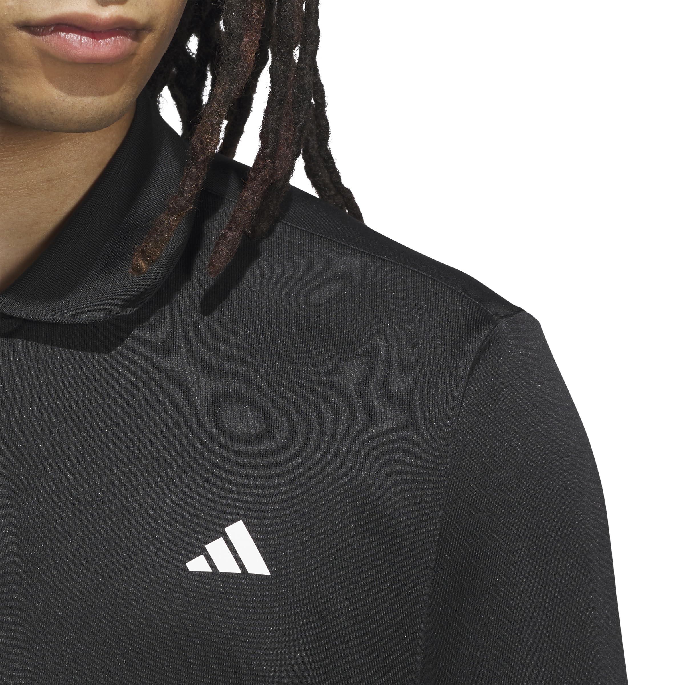 adidas Męska koszulka polo z długim rękawem Ultimate365 Cold.rdy czarna, Czarny, L