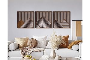 3 Piece Mountain Wall Art for Contemporary Home Decor