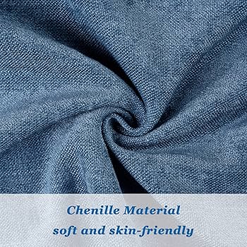 2 Copricuscini In Chenille 50x50 Cm - Morbidi E Decorativi, Per Letto E Divano, Rosso - Foto 9