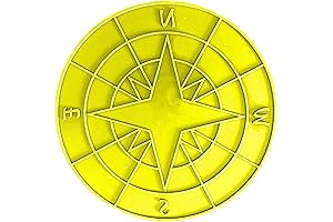 Directional Compass Star Decorative Concrete Stamp by Walttools