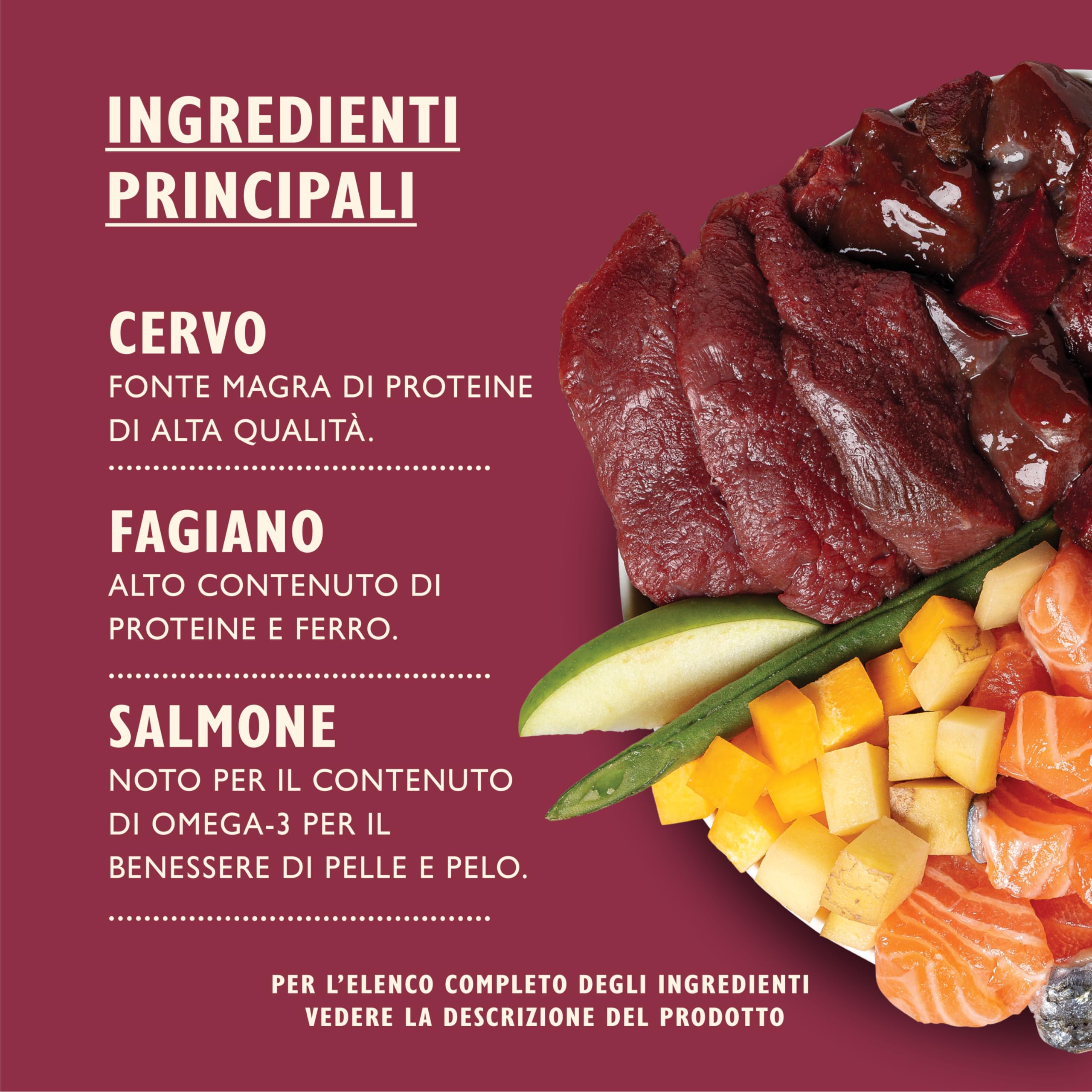 Lily's Kitchen Prodotto con ingredienti naturali Cibo umido per cani Spezzatino di cervo con fagiano e salmone 6 x 400 g