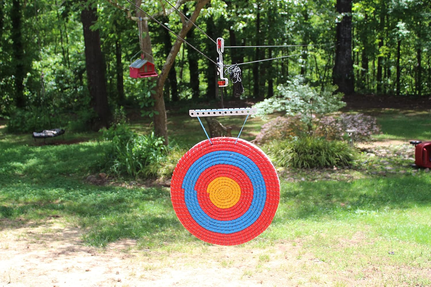 Shooting Target Kit, Zip Range, Zip Targets, Paper Targets, Pistol Practice, Air Rifles, Airsoft, Paintball, Slingshot, 12 x 18 inch Silhouette Splatter Target, Clay, 100ft Paracord