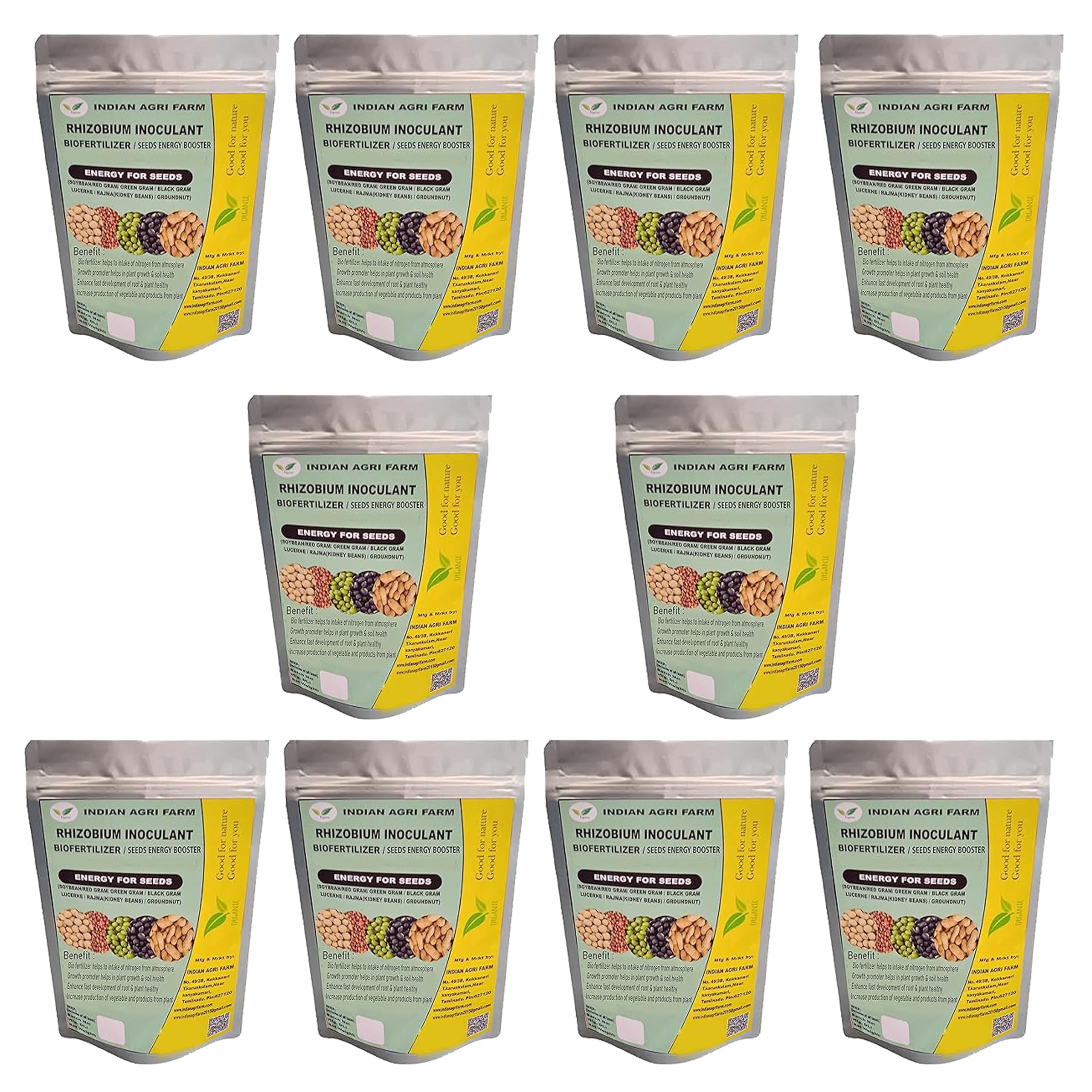 Iagrifarm Rhizobium Powder Growth Promoter – 10 Kg - Nitrogen Fixing Growth Promoter for All Crops (B0C342W1TQ) Amazon Price History, Amazon Price Tracker