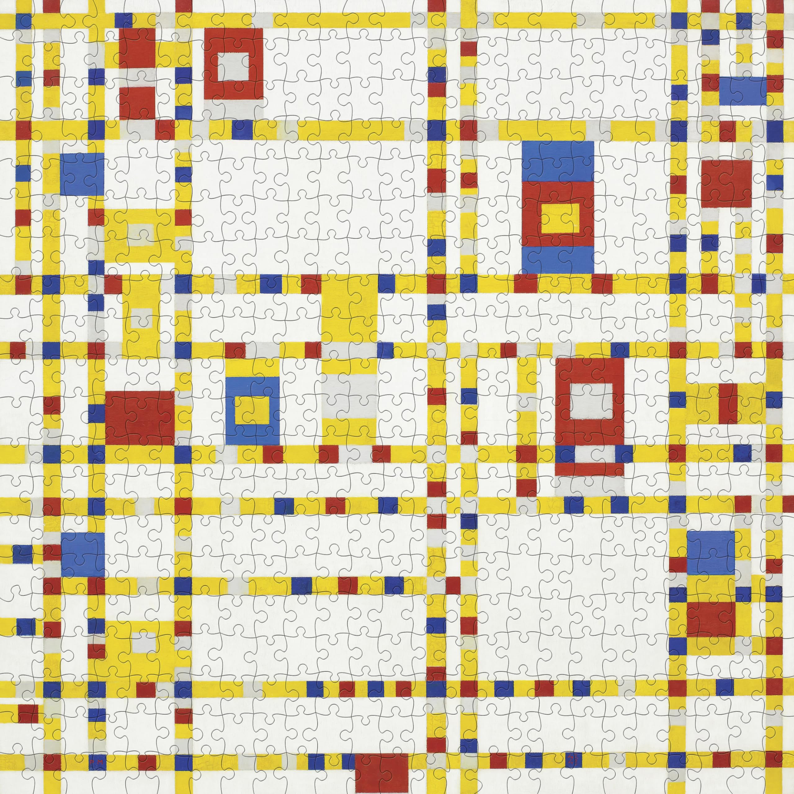 Pomegranate 500-Piece Jigsaw Puzzle for Adults, Piet Mondrian's Broadway Boogie Woogie, Matte Finish, Snug Fit - Image 2