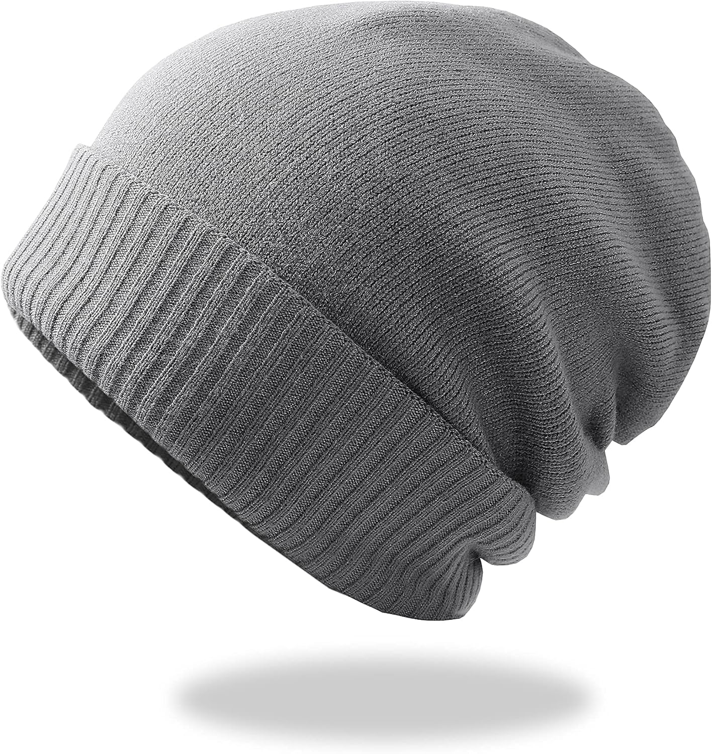 SD SHADOW DOMAIN Fashion Winter Beanie Hat for Women Lightweight Warm Weave (014 Light Gray) at  Women’s Clothing store