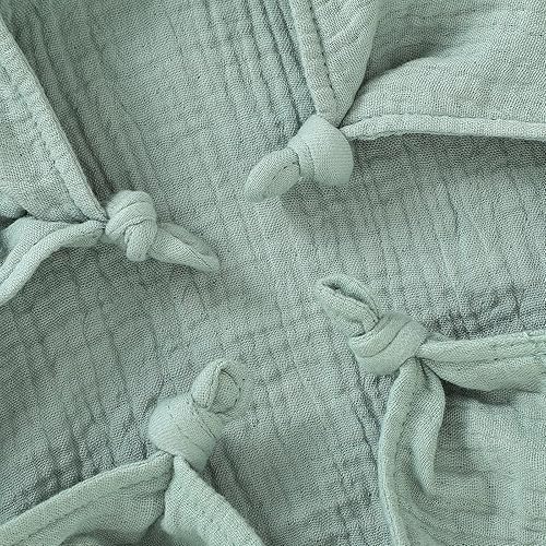 Miniatura 6 de okdiy Lovies de muselina de algodón orgánico para bebés, conejito encantador, suave y transpirable, mantas de seguridad para bebés, niños y niñas,