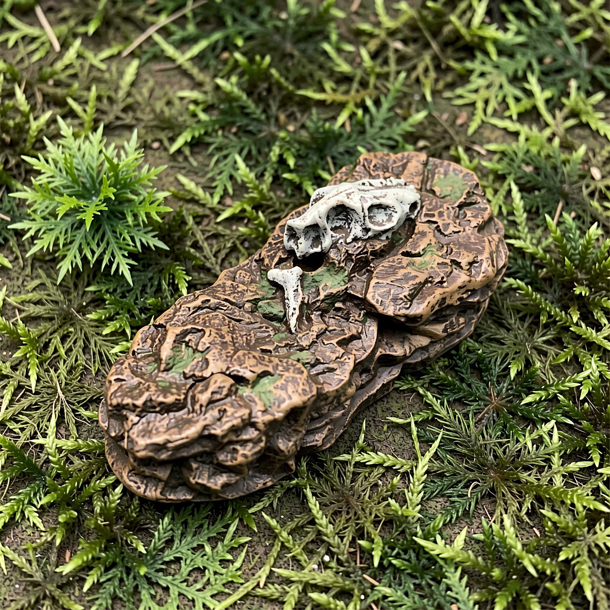 OSALADI 14-częściowy miniaturowy model kamiennego pnia, ozdoba do