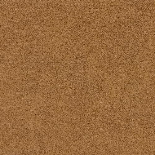 Miniatura 6 de HomePop Otomana redonda tapizada de piel sintética para decoración del hogar  Reposapiés otomana - Carmel Brown