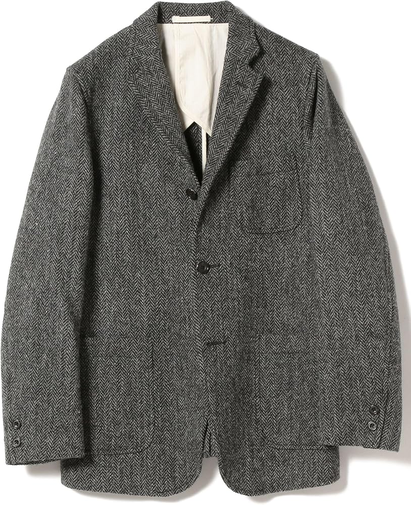 ビームスプラス Harris Tweed ハリスツイード ジャケット グレー Amazon.co.jp: [ビームスプラス] その他ブルゾン ハリスツイード 3B