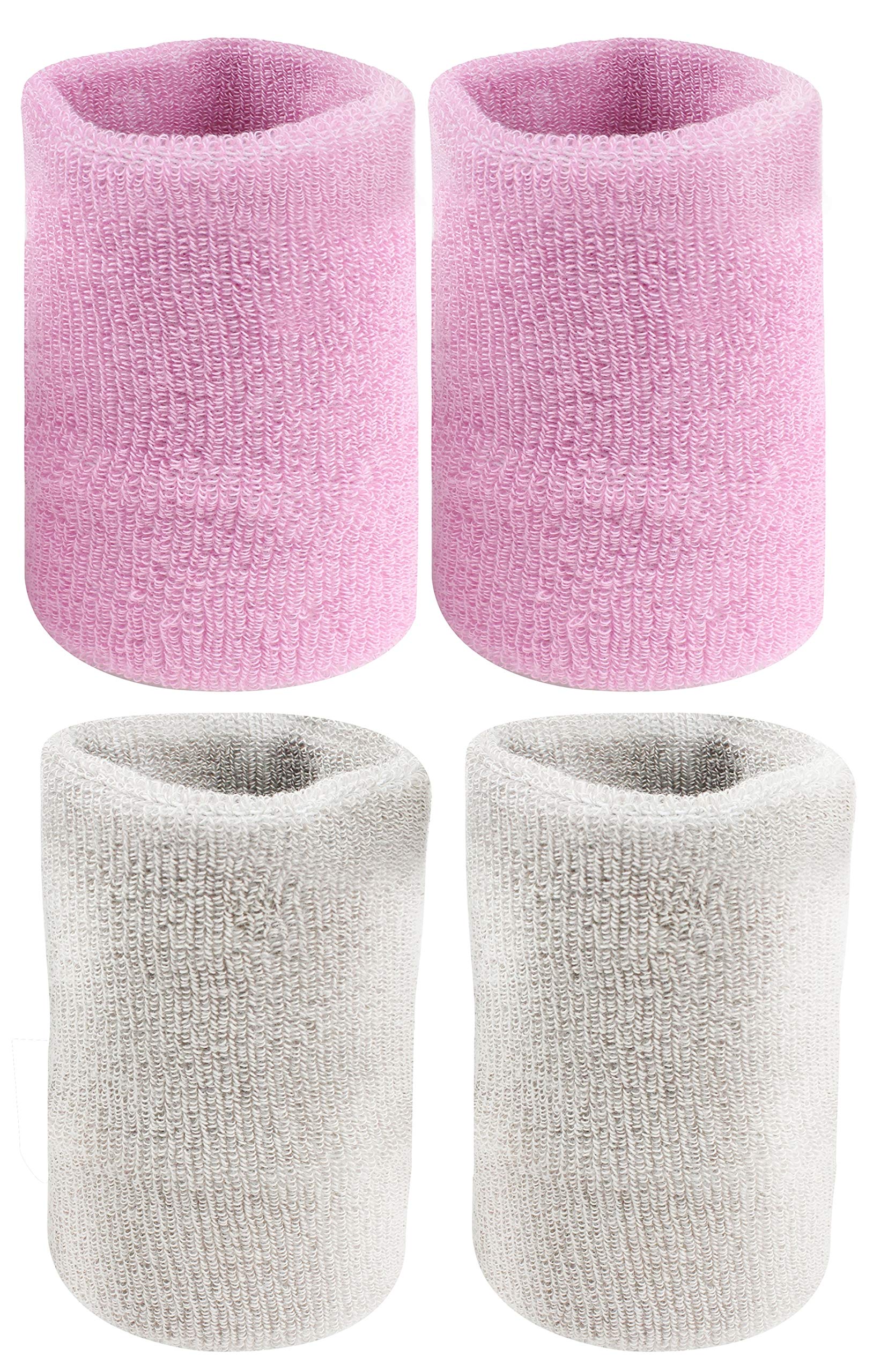 Neska Moda Womens Pink and Grey Cotton Wrist Band-WB11andWB13 (B07SD5W7CG) Amazon Price History, Amazon Price Tracker