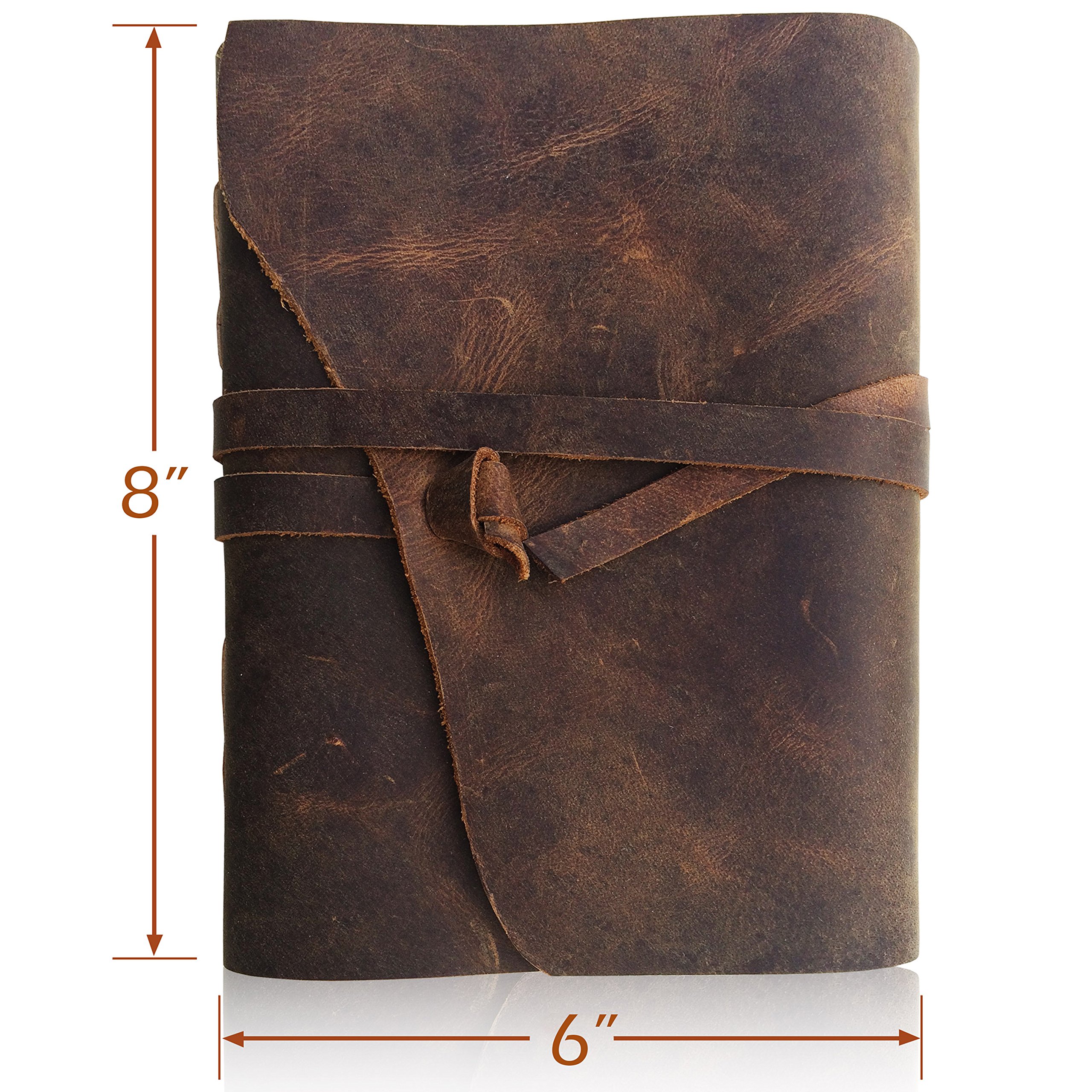 Skórzany notatnik, antyczny, ręcznie wykonany notatnik, dla niej i dla niego, do pisania, puste kartki, 20x15cm, dobry do sztuki, szkicownik lub dziennik podróży Leather Journal by MOONSTER®