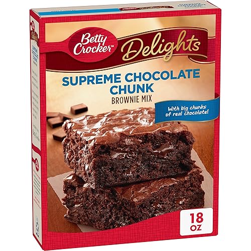 Betty Crocker Delicias Supreme - Mezcla de brownie de trozos de chocolate, 18 onzas