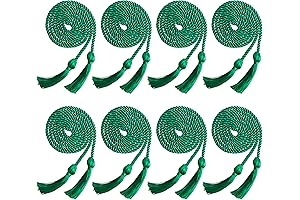 Academic Success Symbolized: Green Honor Cords for Graduation