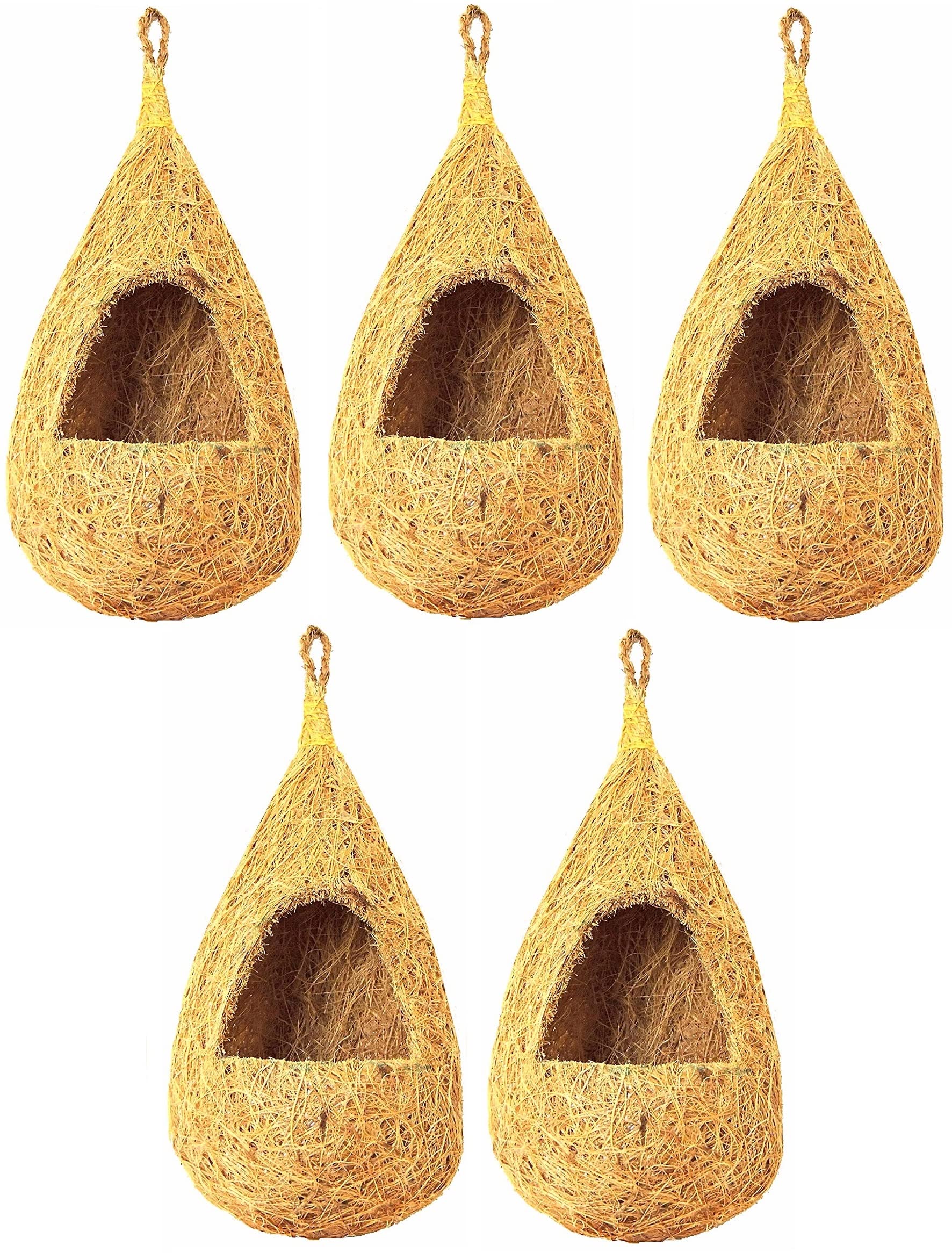 ZENRISE 100% Coconut Fiber Bird nest for Bird cage and Balcony, Beige - 5 Piece (B0C3XHPGSS) Amazon Price History, Amazon Price Tracker