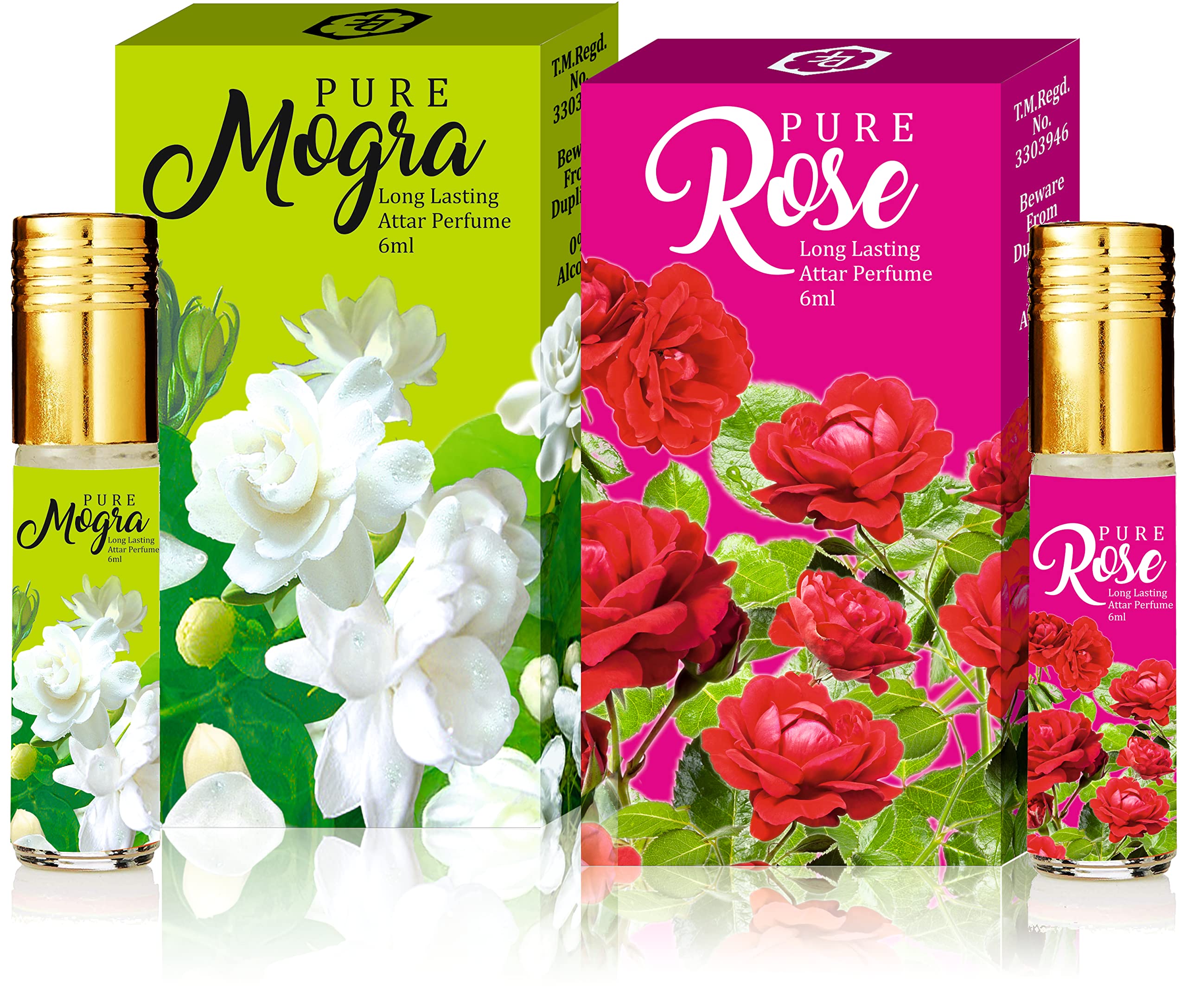 parag fragrances Parag Fragrances, 6ml Liquid Attars For Unisex (Rose & Mogra)-picture-16