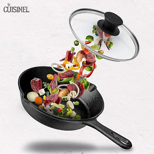 Miniatura 8 de Tapas de vidrio - 8 pulgadas + 10 pulgadas - Compatible con Lodge - Funda de repuesto templada - Apto para horno para ollas y sartenes - Universal