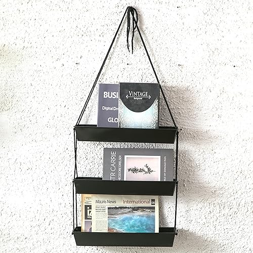 Miniatura 7 de LaLaGreen - Maceta escalonada de 16 pulgadas para plantas suculentas de interior, maceta rectangular moderna de metal negro de 3 niveles