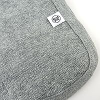 Vista 4 de HonestBaby Unisex Baby Toalla de algodón orgánico en paquete múltiple Accesorio de invierno, 5 unidades Gris tostado, Talla única Paquete de 5