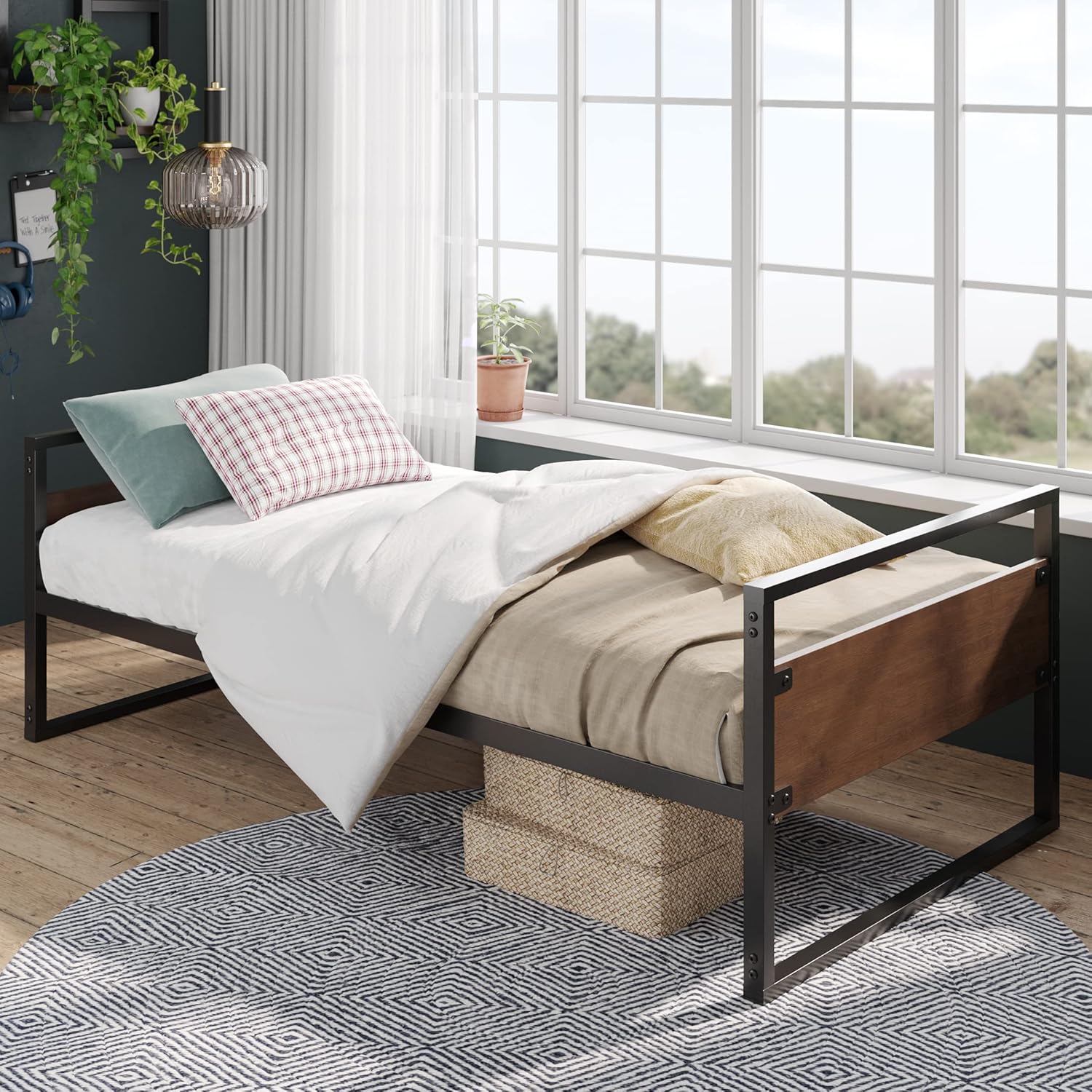 ZINUS Suzanne Bamboo and Metal Daybed / Mattress Foundation